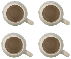 Căni albastre/crem 4 buc. din gresie 400 ml Luna – Bloomingville