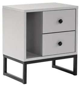 Noptieră GLIMMER 50x45,2 cm gri/negru