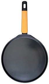 Tigaie pentru clatite Fackelmann Soft Collection 688624, 28 cm, Acoperire antiaderenta, Inductie, Maner moale, Negru