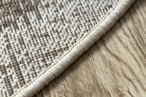 Covor sisal Floorlux cerc 20401 Cadru taupe si şampanie