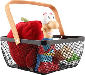Coş metalic cu mâner, negru, KITEN TYP 3