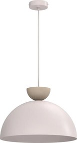 Lustră suspendată pe cablu NEVIS, 1xE27/15W/230V, diametru 38 cm, crem