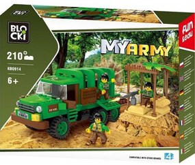 Blocki My Army, Camion militar in jungla, 210 piese