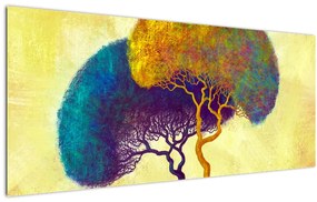 Tablou - Copaci în deal (120x50 cm)