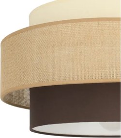 Brilagi - Lustră aplicată RESNA, 1xE27/60W/230V, Ø 40 cm, bej/negru