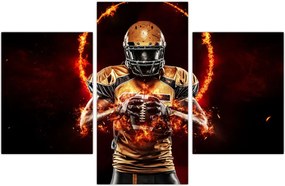 Tablou - Jucător de fotbal american (90x60 cm)