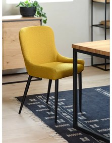 Scaun de dining galben Ontario – Unique Furniture