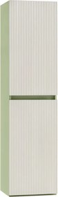Trent suspendat dulap lateral lumina verde-alb
