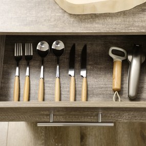 Carucior de bucatarie HOMCOM cu suport de pahare, sertar, rafturi, 4 roti | Aosom RO