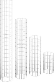 vidaXL Straturi înălțate gabion 4 buc. Ø30x50/100/150/200 cm circulare