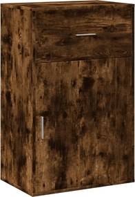 vidaXL Dulap depozitare, stejar fumuriu, 56,5x39x90 cm, lemn prelucrat