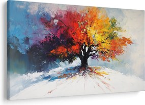 Tablou - Copac multicolor (90x60 cm)