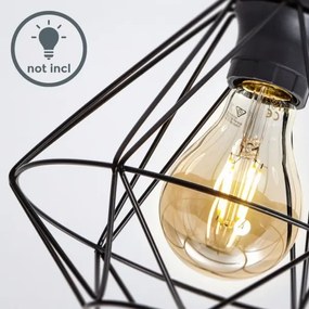 Plafonieră neagră pentru tavan 1xE27/40W/230V