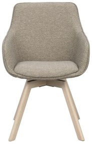 Set de scaune de sufragerie bej 2 buc. tapițat Alison – Rowico