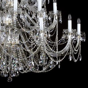 Candelabru XXL Cristal Bohemia Exclusive 42 brate AURELIE 42