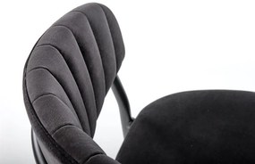 Scaun K426 Velvet Negru – l57 x A54 x H79 cm