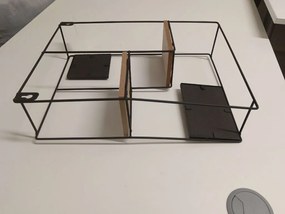 OFERTA Polita de perete cu rame foto KIVORA 40x30 cm, neagra calitatea II