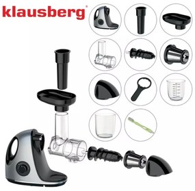 Storcator de fructe cu rotație lentă Klausberg KB7863, argintiu