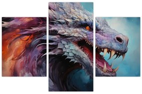 Tablou - Ilustrație a unui dragon (90x60 cm)