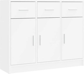 vidaXL Bufet alb 91x28x75 cm lemn stratificat