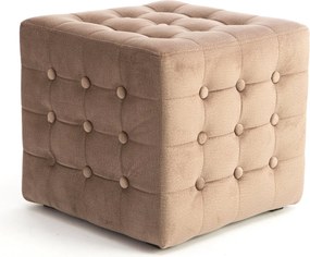 Taburet lemn masiv Ignacio 40x45 cm Bej