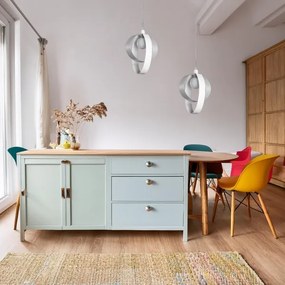 Lustră pe cablu ONLI SERENA 1xE27/22W/230V alb