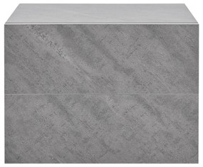 Noptiera 40x29x30 cm cu 2 sertare, aspect beton