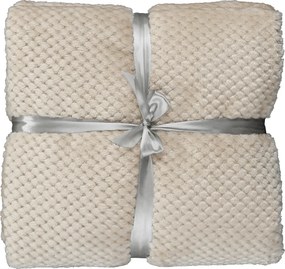 Pătură cu două feţe, bej-gri, 150x200, DEFANA TYP 2