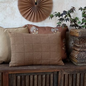 Fata de perna din bumbac, Aix Vintage, 60x40cm, walnut