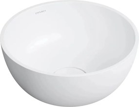 Lavoar pe blat Omnires Shell M+ finisaj alb mat 35 cm