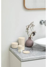 Set 3 recipiente depozitare Brabantia ReNew 1006269, 3 cutii, Fund moale anti-alunecare, Bej