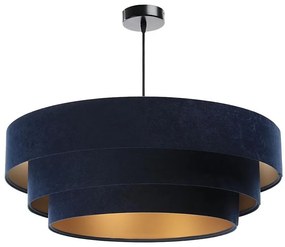 Lustr TRINITI 1xE27/60W/230V albastru/auriu pe cablu