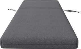 Outsunny Set de 2 Perne pentru Șezut și Spătar, Înlocuire Perne pentru Scaune de Patio, Perne cu Șnururi pentru Interior și Exterior, Gri | Aosom Romania