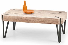 Masă de cafea Emilia (stejar sanremo + negru). Promo -6%. 1048193