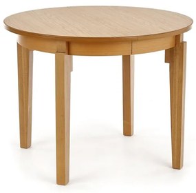 Masa rotunda extensibila Sorbus stejar/stejar - L100-200xl100xh77 cm