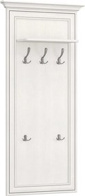 Cuier de perete TIFFANY II, crem, PAL laminat, 70x22x150 cm