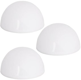 Deuba Set de 3 lămpi solare semicirculare LED