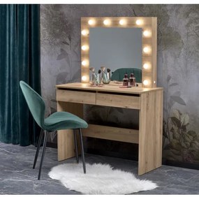 Masă de toaletă AMORIO, stejar artisan
