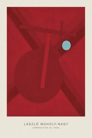 Reproducere Composition G4 (Original Bauhaus in Red, 1926) - Laszlo / László Maholy-Nagy, (26.7 x 40 cm)