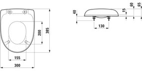 LAUFEN H8910303000001 - Capac WC pentru copii FLORAKIDS, Duroplast/alb