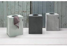 Cos de rufe Brabantia 1001094, 55 L, Fund solid si detasabil, Manere magnetice, Negru