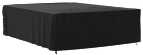 Husa mobilier de gradina, negru, 350x260x90 cm, oxford 420D