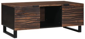 vidaXL Masa de cafea - 100x54x40 cm, din lemn solid și laminat.