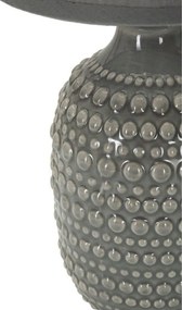 Veioză gri din ceramică cu abajur textil (înălțime 30,5 cm) Points – Mauro Ferretti