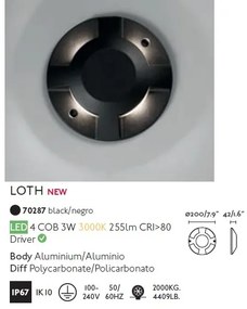 Spot LED / Corp semnalizare de iluminat exterior IP67 LOTH-3