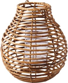 Suport lumanare natur din rattan H32cm Vagabond