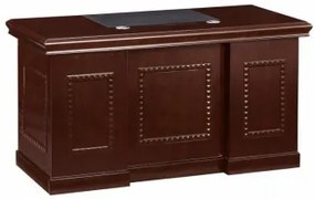 Birou directorial 140cm, Nuc Negru, Lemn + MDF, A-1421