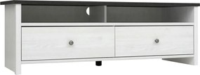 Comoda TV PORTO, alb, PAL, 159x45x44 cm
