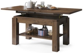 Mazzoni ASTORIA Nuc Elegant - MĂSUȚĂ EXTENSIBILĂ MĂSUȚĂ DE CAFEA CU RAFT