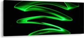 Tablou - valuri neon (120x50 cm)